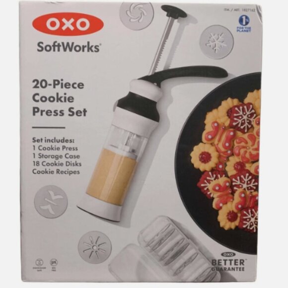OXO SoftWorks 20 Piece Cookie Press Set - Picture 1 of 7